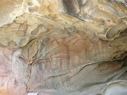 Baja Cave Paintings Of El Carmen