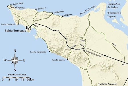Bahía Tortugas Map