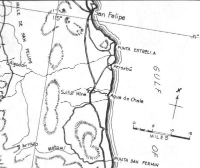 1962 Map Agua de Chale Baja