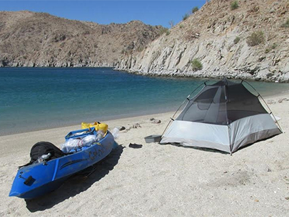 Camp on the Sea of Cortez