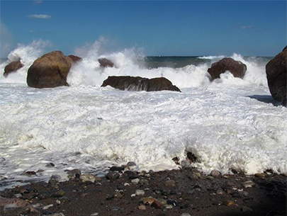 Rough water in the Sea of Cortez