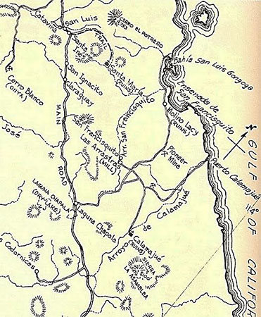 Howard Gulick Las Arrastras map