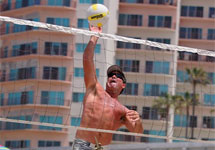 Mexico Beach Volleyball Spike